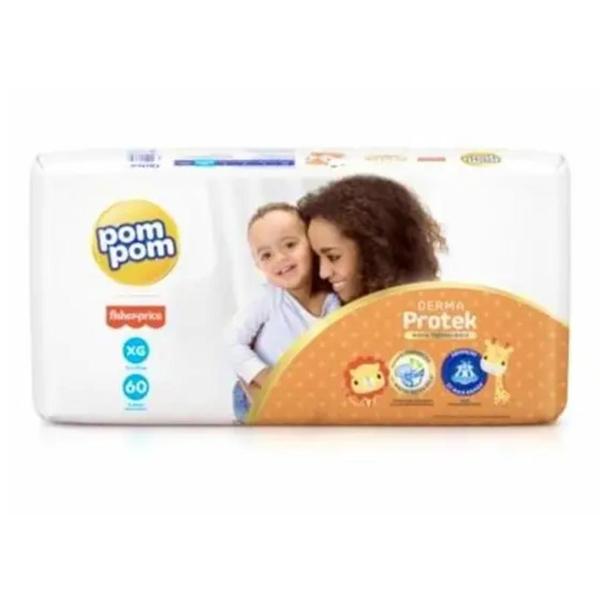 Imagem de Fralda Pom Pom Derma Protek Hiper 1 Pacote Fisher Price Tamanho XG