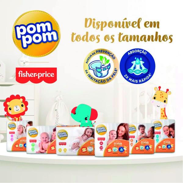 Imagem de Fralda Pom Pom Derma Protek Hiper M C/86 Unidades