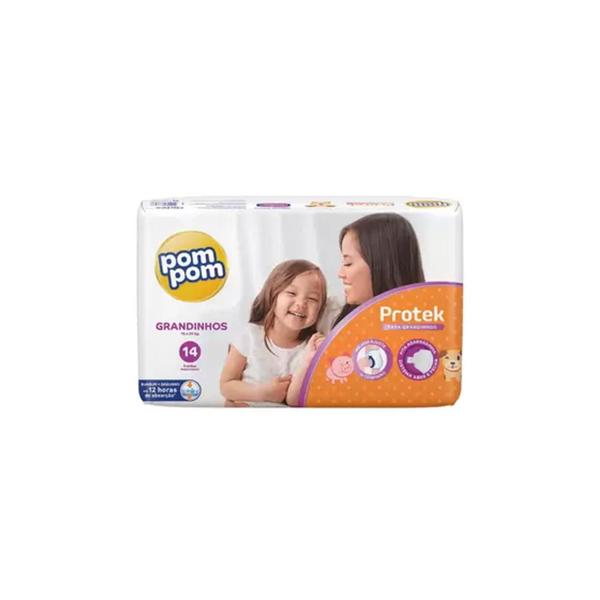 Fralda Pom Pom Protek Grandinhos 3 Pacotes de 15 a 24kg - Pom Pom Grandinhos Imagem de Fralda Pom Pom Protek Grandinhos 3 Pacotes de 15 a 24kg - Pom Pom Grandinhos