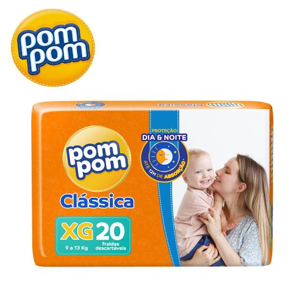 Imagem de Fralda Pompom clássica pacote jumbo tamanho XG