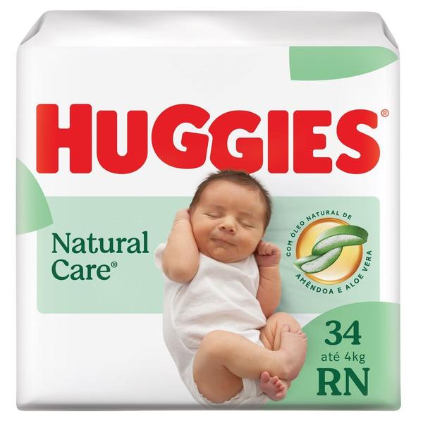 Fralda Premium Huggies Natural Care RN 34 Unidades Fralda Premium Huggies Natural Care RN 34 Unidades