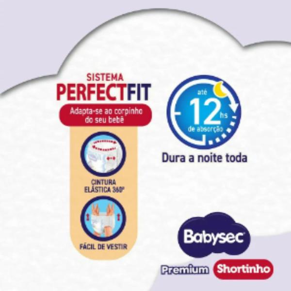 Imagem de Fralda Shortinho BabySec Premium Galinha - Pintadinha G 8,5 a 12kg 28 Unidades