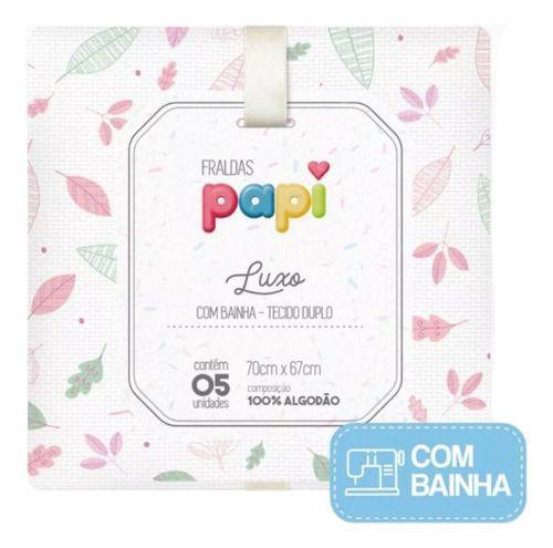 Imagem de Fralda Super Luxo Mami Bainha Estampada 70x70cm 05 Unidades