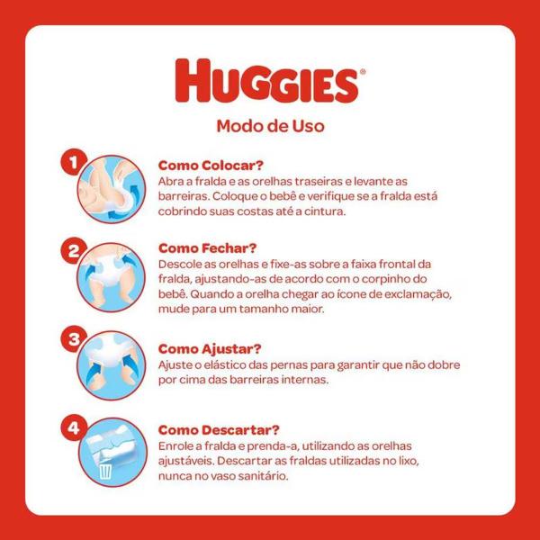 Imagem de Fralda Tamanho XG Huggies Tripla Proteção 32 Unidades Huggies