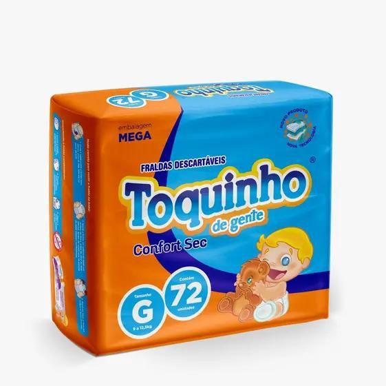 Imagem de Fralda Toquinho de Gente 4 Pacotes Tamanho G - 288 Unidades