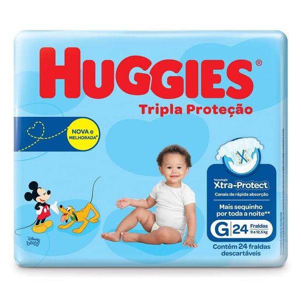 Imagem de Fralda Tripla Proteção Tamanho G Com 24 Unidades Huggies