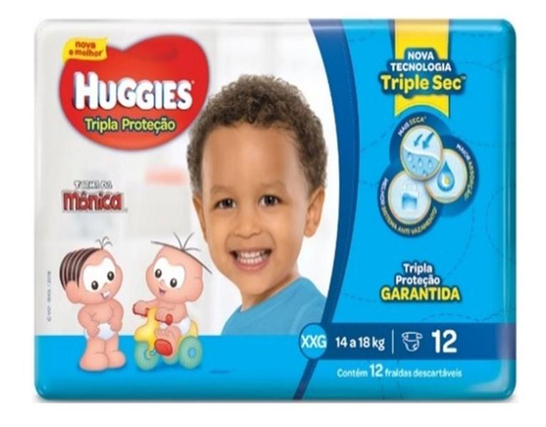 Imagem de Fralda turma da monica com 12- xxg - HUGGIES