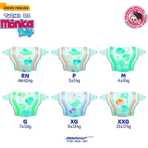 Imagem de Fralda Turma Da Mônica Econômica M C/40 Unidades