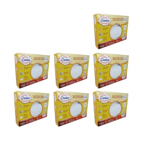 Fraldas Cremer Pinte E Borde Branca Kit Com 7 Caixas Imagem de Fraldas Cremer Pinte E Borde Branca Kit Com 7 Caixas