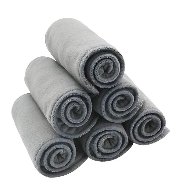 Imagem de Fraldas de Bebê Laváveis de Bambu - 4 Camadas, Alta Absorção - Pacote Feliz Flauta