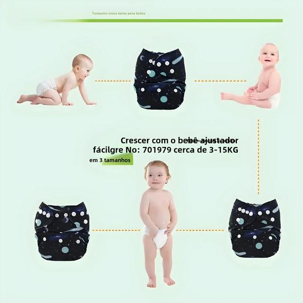 Fraldas de Pano Reutilizáveis Alvababy - Macias, Confortáveis e com Inserção Imagem de Fraldas de Pano Reutilizáveis Alvababy - Macias, Confortáveis e com Inserção