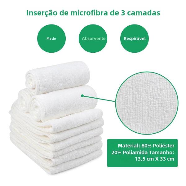 Fraldas de Pano Reutilizáveis Alvababy - Macias, Confortáveis e com Inserção Imagem de Fraldas de Pano Reutilizáveis Alvababy - Macias, Confortáveis e com Inserção
