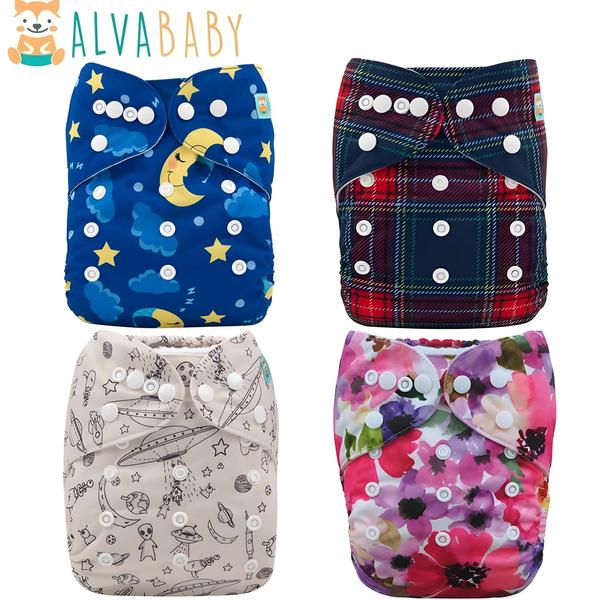 Fraldas de Pano Reutilizáveis Alvababy - Macias, Confortáveis e com Inserção Imagem de Fraldas de Pano Reutilizáveis Alvababy - Macias, Confortáveis e com Inserção