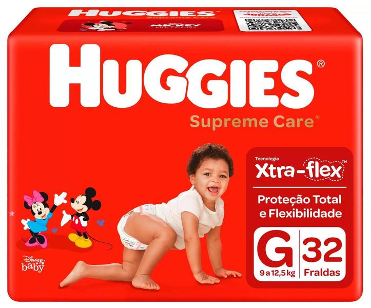 Imagem de Fraldas Huggies Supreme Care G 32 Unidades