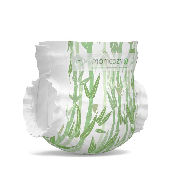 Fraldas Momcozy Natural Bamboo Hipoalergênico Tamanho 3 (66) Imagem de Fraldas Momcozy Natural Bamboo Hipoalergênico Tamanho 3 (66)