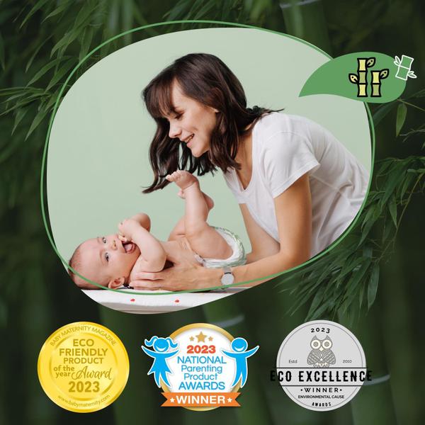 Fraldas Momcozy Natural Bamboo Hipoalergênico Tamanho 3 (66) Imagem de Fraldas Momcozy Natural Bamboo Hipoalergênico Tamanho 3 (66)