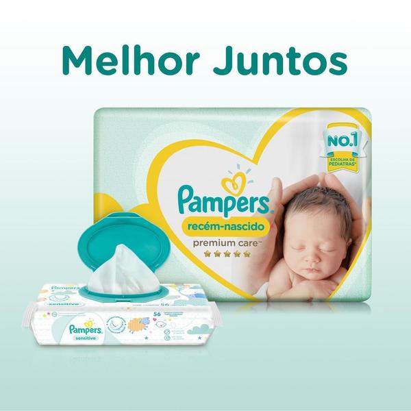 Imagem de Fraldas Pampers Recém Nascido Premium Care com 20 unidades