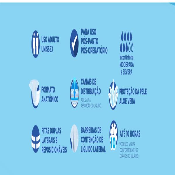 Imagem de Fraldas para adultos descartáveis Suavidade  Fraldas Descartáveis EG com 26 unidades