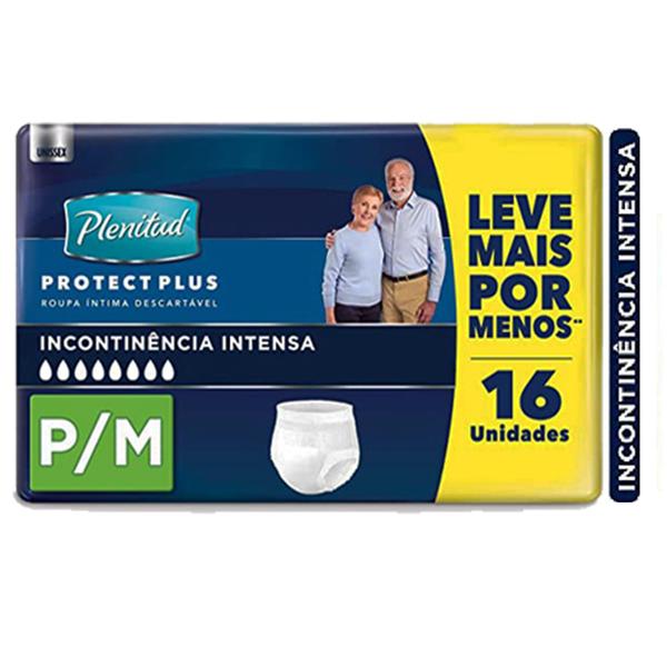 Imagem de Fraldas para adultos Plenitud Descartável Protect Plus Com 16 Unidades