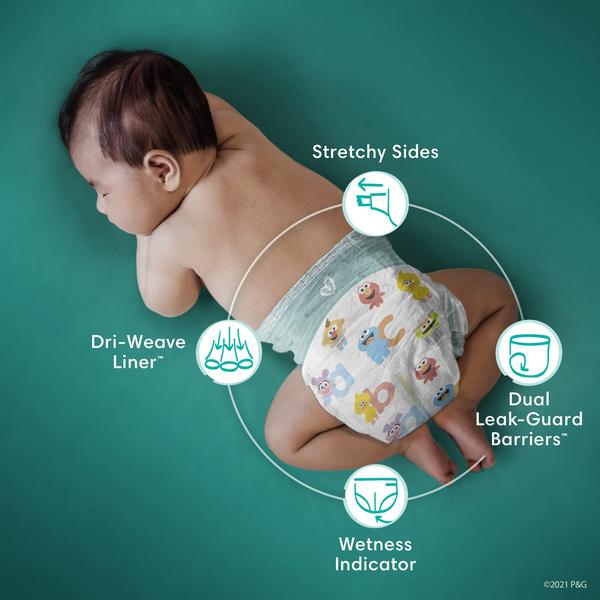 Imagem de Fraldas secas para bebês Pampers, tamanho 7, 108 unidades  