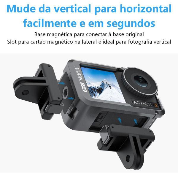 Imagem de Frame Alumínio Horizontal Vertical Dji Action 3 E 4 Telesin