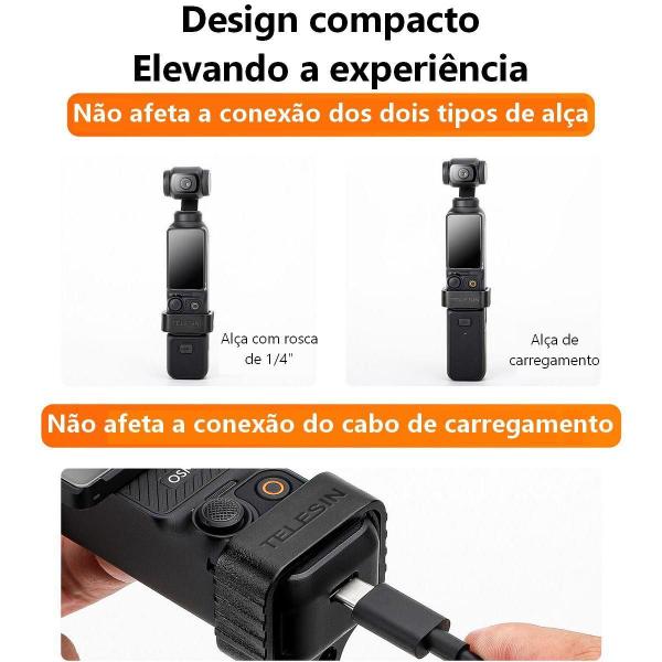 Imagem de Frame Moldura Em Alumínio Para Dji Osmo Pocket 3 - Telesin