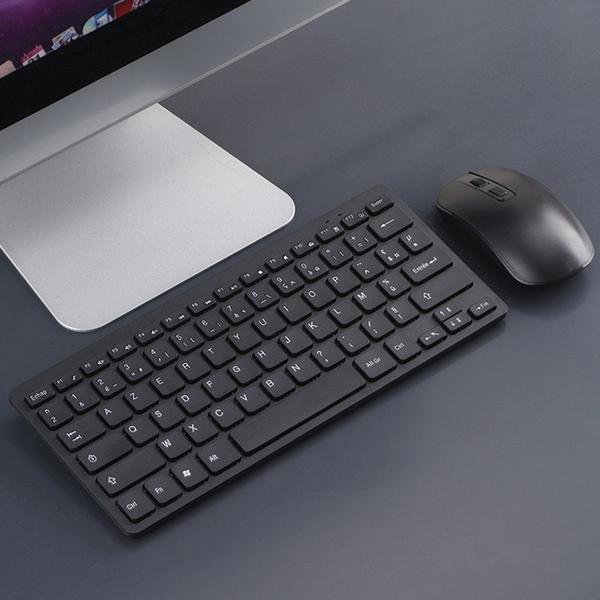 Imagem de Francês Wireless Keyboard Mouse Ultra Slim Keyboard Mouse Com