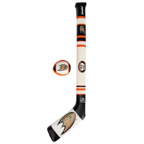 Franklin Sports Anaheim Patos NHL Mini Soft Hockey Stick S Imagem de Franklin Sports Anaheim Patos NHL Mini Soft Hockey Stick S