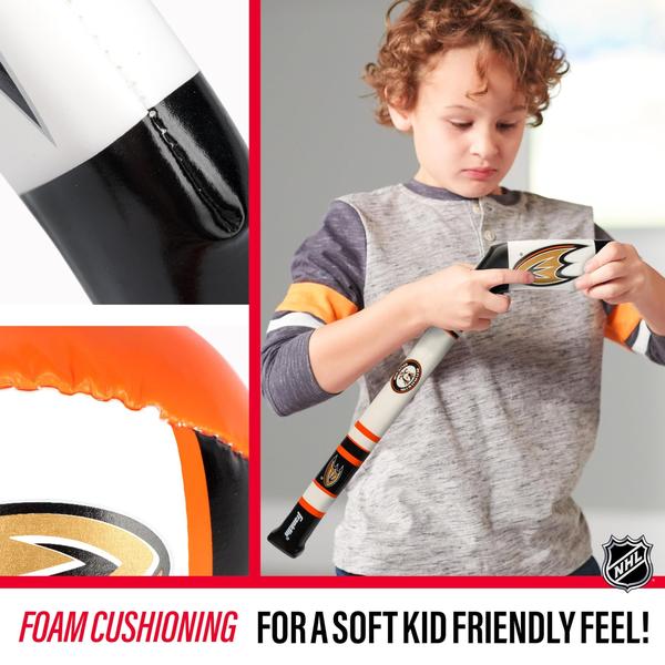 Franklin Sports Anaheim Patos NHL Mini Soft Hockey Stick S Imagem de Franklin Sports Anaheim Patos NHL Mini Soft Hockey Stick S