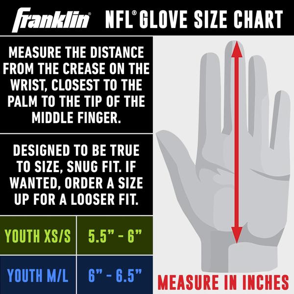 Imagem de Franklin Sports Atlanta Falcons Youth NFL Football Receiver Gloves - Receiver Gloves for Kids - NFL Team Logos and Silicone Palm - Youth S/XS Pair