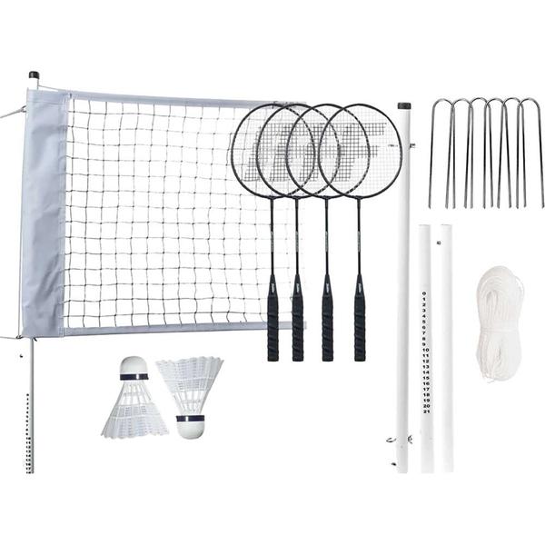 Imagem de Franklin Sports Badminton Net Set - 4 Raquetes de Alumínio, 2 