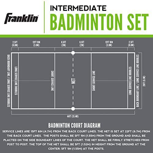 Imagem de Franklin Sports Badminton Set - Conjunto de Badminton Portátil - A