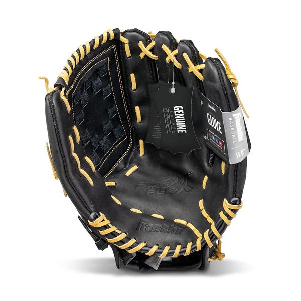 Imagem de Franklin Sports Baseball Gloves - Pro Flex Men's Adult Baseball Glove - Outfield Mitt -Right Hand Throw Baseball Glove - Black - 13"