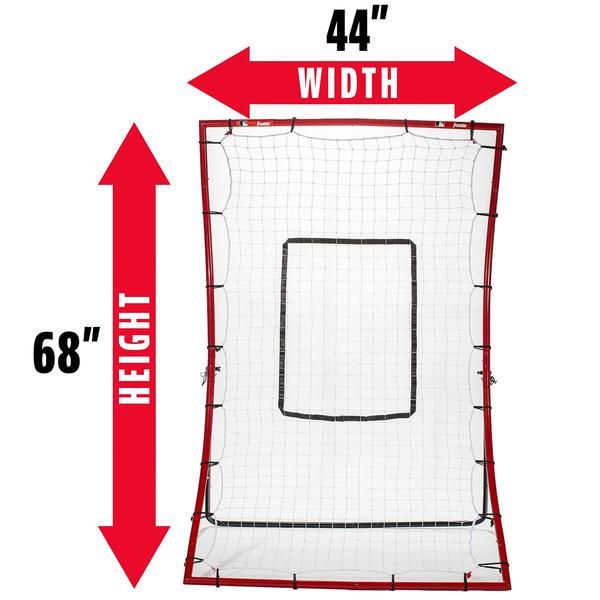 Imagem de Franklin Sports Baseball Rebounder Net - Beisebol + Softball Pitchback Net + Pitching Target - All Angle Bounce Back Net - Treinador de Retorno de Fielding - 44"