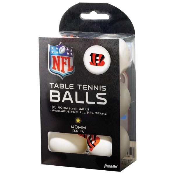 Imagem de Franklin Sports Cincinnati Bengals Bolas de Tênis de Mesa - NF