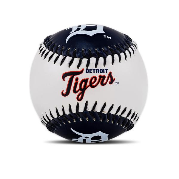 Imagem de Franklin Sports Detroit Tigers MLB Team Baseball - MLB Team Logo Soft Baseballs - Beisebol de brinquedo para crianças - Grande decoração para mesas e escritório