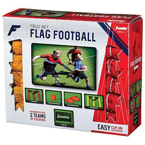 Imagem de Franklin Sports Flag Football Set - 10 Faixas de Futebol bandeira de jogador para adulto + juvenil - Cones de equipamento + marcador de campo incluído - 5 v 5 Set