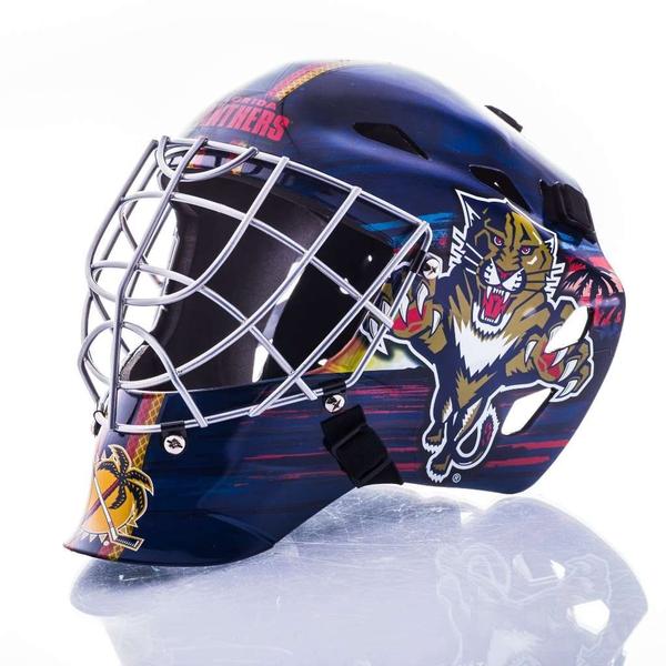 Imagem de Franklin Sports Florida Panthers NHL Hockey Goalie Face Ma