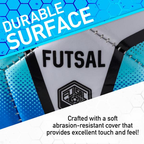 Imagem de Franklin Sports Futsal Ball - Low Bounce Futsal e Bola de Treinamento de Futebol Interior - Heavy Indoor + Bola de Futsal Ao Ar Livre - Tamanho Júnior - Tamanho 3