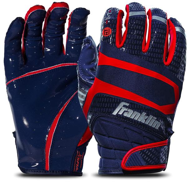 Imagem de Franklin Sports Hi-Tack Premium Luvas Receptor de Futebol -