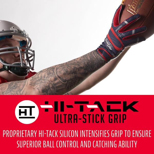 Franklin Sports Hi-Tack Premium Luvas Receptor de Futebol - Imagem de Franklin Sports Hi-Tack Premium Luvas Receptor de Futebol -