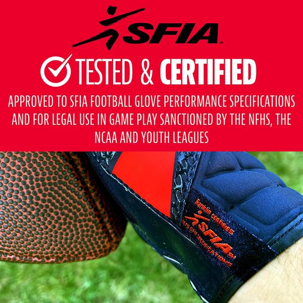 Franklin Sports Hi-Tack Premium Luvas Receptor de Futebol - Imagem de Franklin Sports Hi-Tack Premium Luvas Receptor de Futebol -