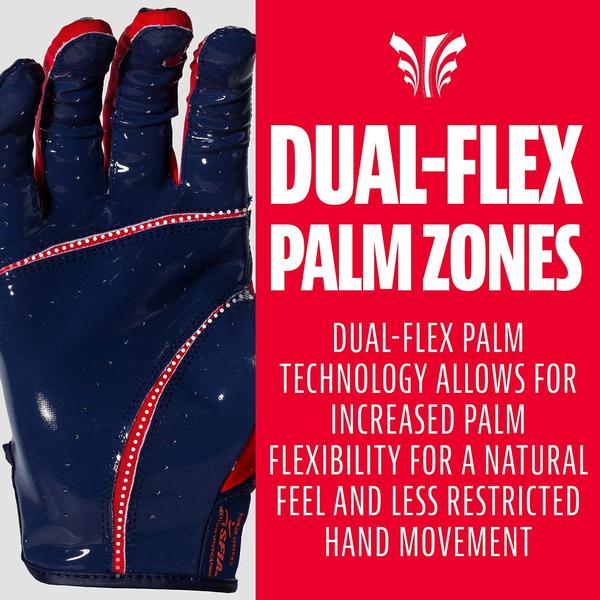 Franklin Sports Hi-Tack Premium Luvas Receptor de Futebol - Imagem de Franklin Sports Hi-Tack Premium Luvas Receptor de Futebol -