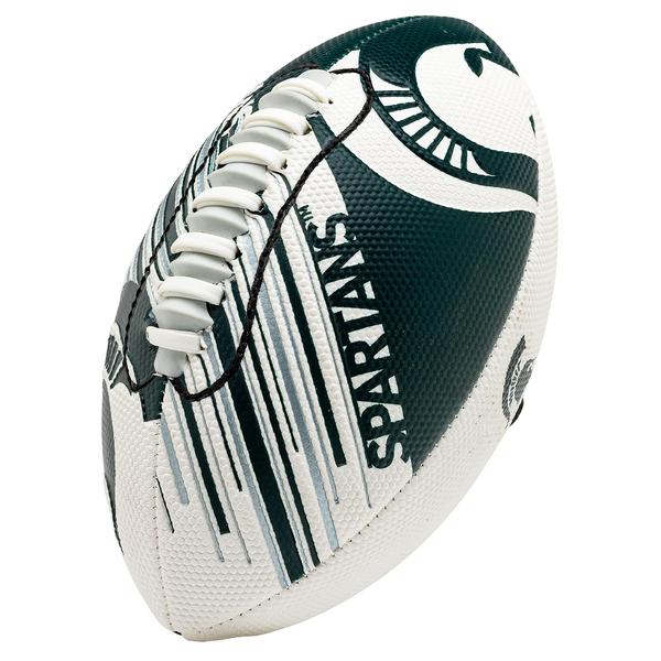 Imagem de Franklin Sports Michigan State Football - Mini Futebol Juvenil - Futebol de 8,5" - SPACELACE Easy Grip Texture- Perfeito para crianças!