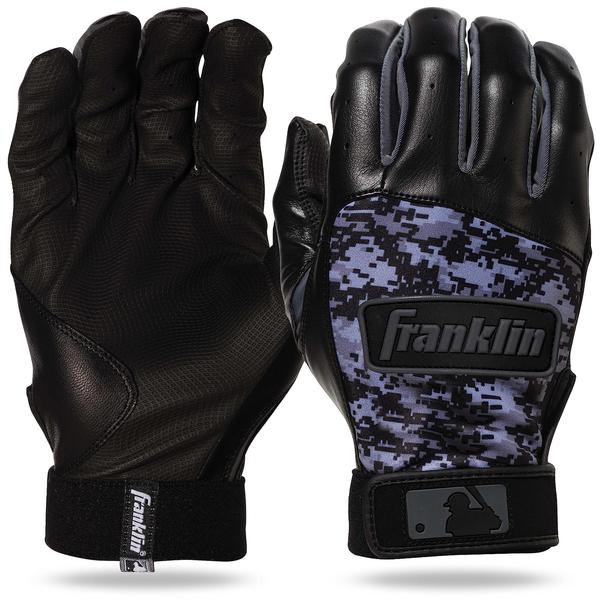 Imagem de Franklin Sports MLB Digitek Baseball Batting Gloves - Black/Black Digi - Youth Medium