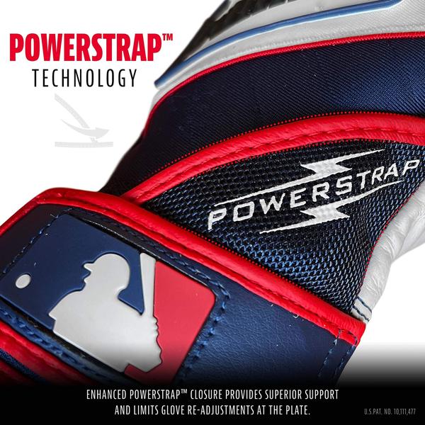 Imagem de Franklin Sports MLB Powerstrap Luvas de Combate, Pérola/Marinha/