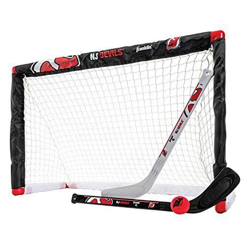 Imagem de Franklin Sports New Jersey Devils Mini Hockey Set - Joelho H