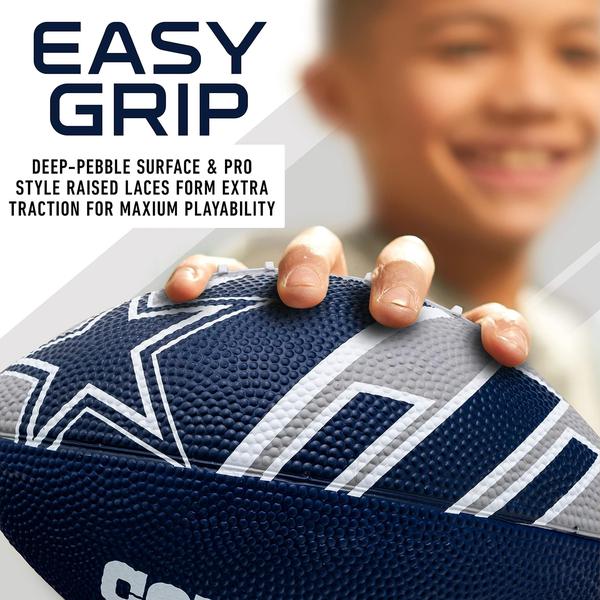 Imagem de Franklin Sports NFL Dallas Cowboys Football - Futebol Juvenil - Mini 8.5" Rubber Football - Perfeito para Crianças - Logotipos e Cores da Equipe!