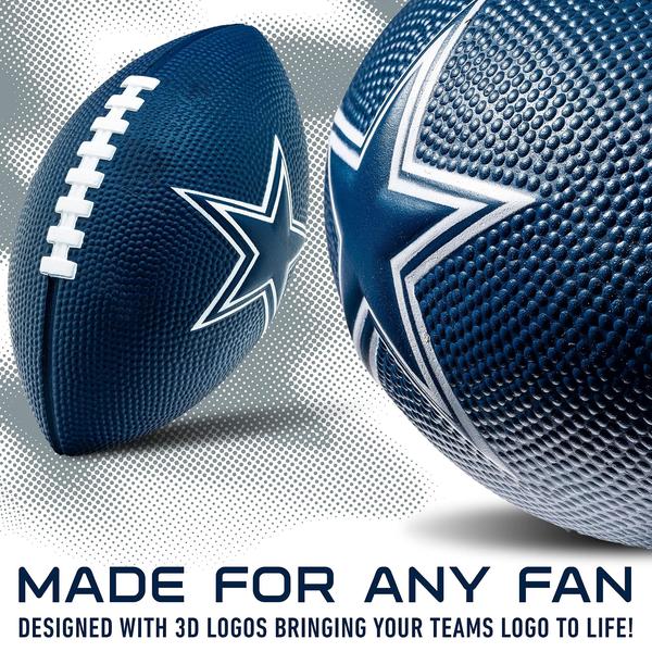 Imagem de Franklin Sports NFL Dallas Cowboys Football - Kids Foam Football - Soft Football - Mini Size - Perfeito para Gameday - 8,5" 3D Logos!