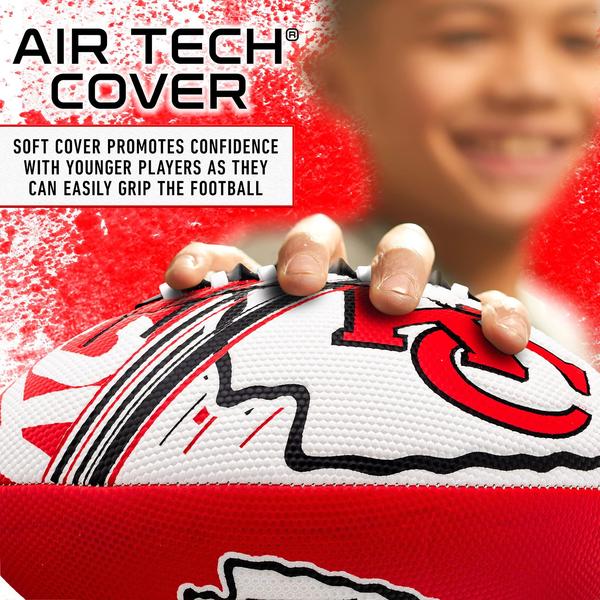 Imagem de Franklin Sports NFL Kansas City Chiefs Football - Mini Futebol Juvenil - Futebol de 8,5" - SPACELACE Easy Grip Texture- Perfeito para crianças!